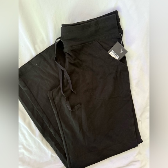 Black Drawstring Pants - Picture 1 of 3